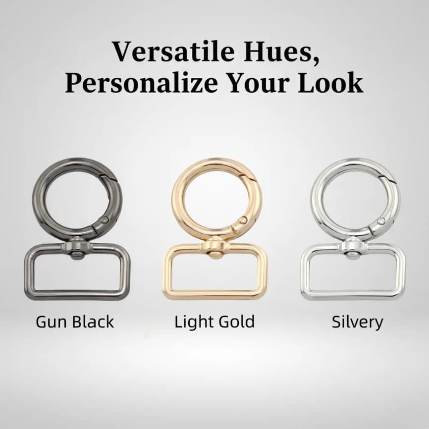 5-20pcs 13-38mm Metal Bags Strap Buckle Swivel Lobster Clasp Pet Collar Carabiner Bag Straps Keychain Snap Hook Accessories