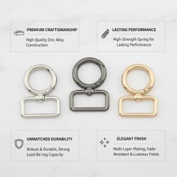 5-20pcs 13-38mm Metal Bags Strap Buckle Swivel Lobster Clasp Pet Collar Carabiner Bag Straps Keychain Snap Hook Accessories