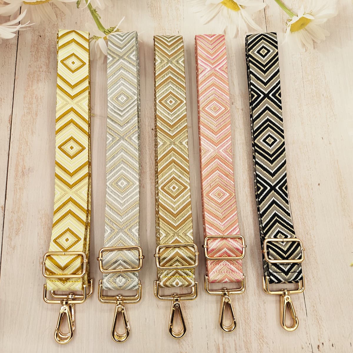 Fashionable Light Luxury Shoulder Strap with Diamond Shaped Adjustable Strap, Portable and Replaceable Luggage Accessories
