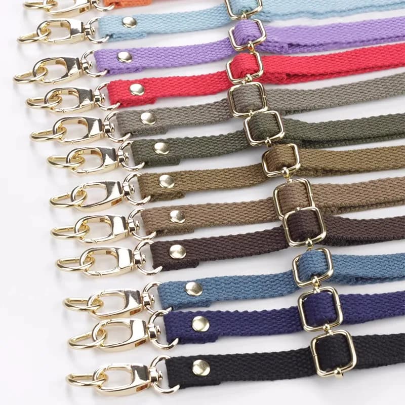 1.2cm Wide adjustable Canvas Cotton woven belt Cross body bag Strap Handmade DIY Handle Accessories