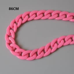 Fashion Woman Bag Accessory Parts White Red Purple Green Candy Acrylic Resin Chain Lovely Strap Women Shoulder Cute Clutch Chain