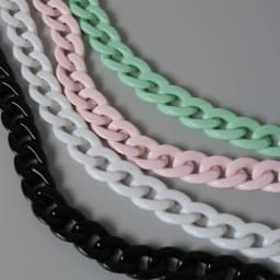 Fashion Woman Bag Accessory Parts White Red Purple Green Candy Acrylic Resin Chain Lovely Strap Women Shoulder Cute Clutch Chain