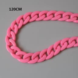 Fashion Woman Bag Accessory Parts White Red Purple Green Candy Acrylic Resin Chain Lovely Strap Women Shoulder Cute Clutch Chain