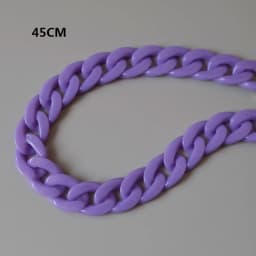 Fashion Woman Bag Accessory Parts White Red Purple Green Candy Acrylic Resin Chain Lovely Strap Women Shoulder Cute Clutch Chain