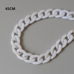 Fashion Woman Bag Accessory Parts White Red Purple Green Candy Acrylic Resin Chain Lovely Strap Women Shoulder Cute Clutch Chain