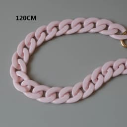 Fashion Woman Bag Accessory Parts White Red Purple Green Candy Acrylic Resin Chain Lovely Strap Women Shoulder Cute Clutch Chain