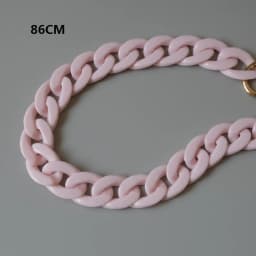 Fashion Woman Bag Accessory Parts White Red Purple Green Candy Acrylic Resin Chain Lovely Strap Women Shoulder Cute Clutch Chain