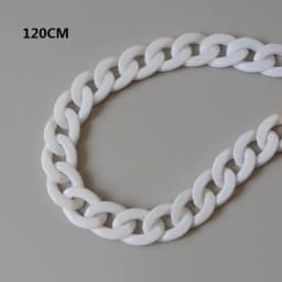Fashion Woman Bag Accessory Parts White Red Purple Green Candy Acrylic Resin Chain Lovely Strap Women Shoulder Cute Clutch Chain