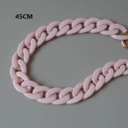 Fashion Woman Bag Accessory Parts White Red Purple Green Candy Acrylic Resin Chain Lovely Strap Women Shoulder Cute Clutch Chain