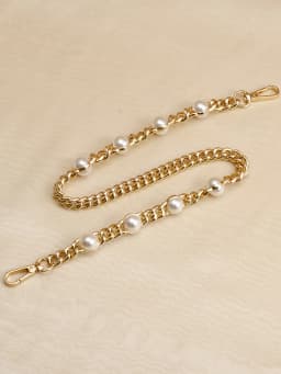 Bag Strap Pearl Chain Metal Gold Shoulder Chain DIY Bag Chain Fashion Replacement Strap For Bags Accessories 25 50 60 110 120CM