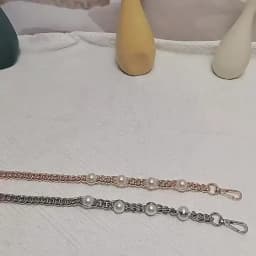 Bag Strap Pearl Chain Metal Gold Shoulder Chain DIY Bag Chain Fashion Replacement Strap For Bags Accessories 25 50 60 110 120CM