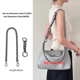 Extension Chain For Longchamp Hobo Crossbody Bag Belt Shoulder Strap Bag Decoration Bag Chain Bag Transformation Accessories
