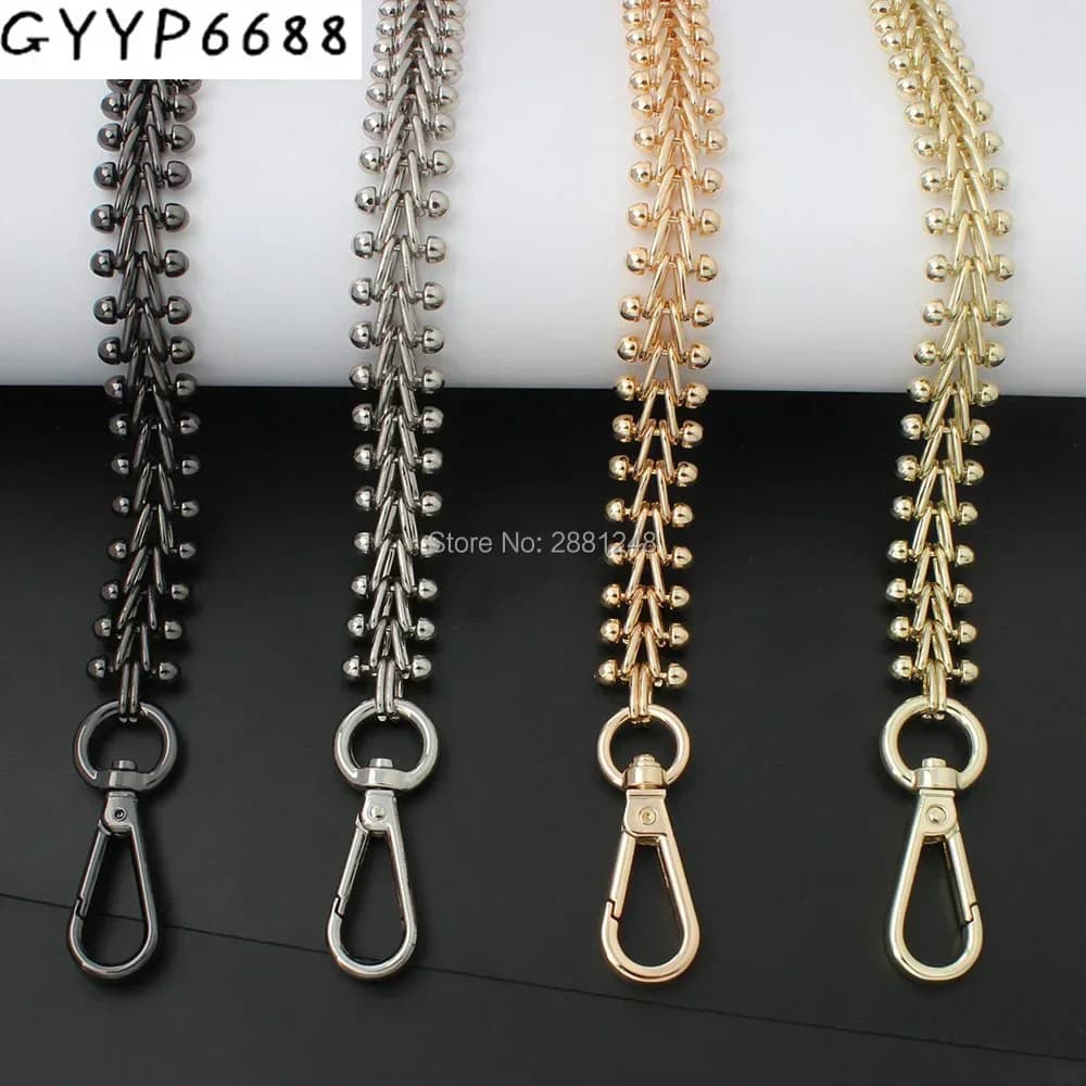1PC 60/70/100/110/120/130CM 17MM High-end Metal Bag Chains For Women Handbag Shoulder Strap Crossbody Bag Belt Chain Accessories