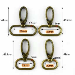 5/10Pcs 20-38mm Bag Strap Metal Buckle Swivel Lobster Clasp Dog Collar Carabiner Clip KeyChain Webbing Snap Hook DIY Accessories