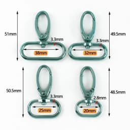 5/10Pcs 20-38mm Bag Strap Metal Buckle Swivel Lobster Clasp Dog Collar Carabiner Clip KeyChain Webbing Snap Hook DIY Accessories