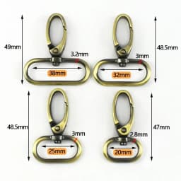 5/10Pcs 20-38mm Bag Strap Metal Buckle Swivel Lobster Clasp Dog Collar Carabiner Clip KeyChain Webbing Snap Hook DIY Accessories