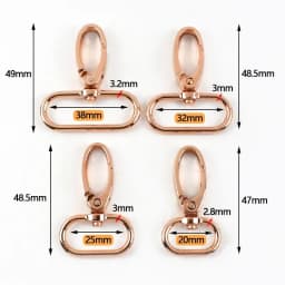 5/10Pcs 20-38mm Bag Strap Metal Buckle Swivel Lobster Clasp Dog Collar Carabiner Clip KeyChain Webbing Snap Hook DIY Accessories