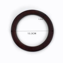 2Pcs Deepeel 12.8-13.5cm New Round Wooden Handle DIY Handbag Sewing Brackets Wood Ring Bags Handles Purse Frame Bag Accessories