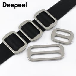 5/10/20Pcs 20/25/38mm Stainless Steel Buckle Bag Strap Tri-Glide Slider Pet Collar Webbing Adjust Clasp DIY Hardware Accessories