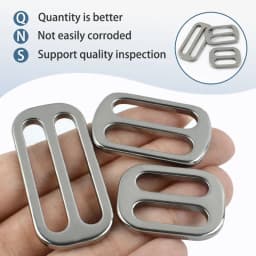 5/10/20Pcs 20/25/38mm Stainless Steel Buckle Bag Strap Tri-Glide Slider Pet Collar Webbing Adjust Clasp DIY Hardware Accessories