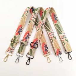 Canvas Flower Belt Bag Straps for Women Shoulder Messenger Bags Adjustable Strap Parts for Accesseries Rainbow Handbag Bag Belt