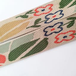 Canvas Flower Belt Bag Straps for Women Shoulder Messenger Bags Adjustable Strap Parts for Accesseries Rainbow Handbag Bag Belt