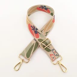 Canvas Flower Belt Bag Straps for Women Shoulder Messenger Bags Adjustable Strap Parts for Accesseries Rainbow Handbag Bag Belt