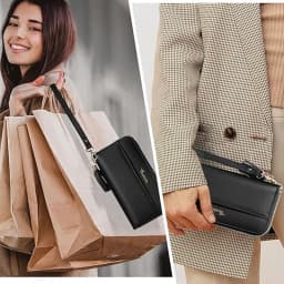 Genuine Leather Wallet Handle Wrist Strap Clutch Purse Bag Belt Wristlet Handbag Hand Straps Mobile Phone Keychain Accessories