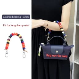 Colored Beading Bag Handle For Longchamp Mini Pearl Chain Bag Strap Shoulder Strap Bag Decoration Bag Replacement Accessories