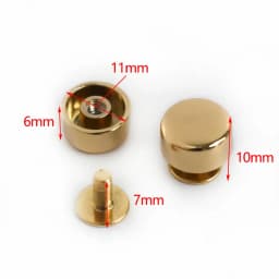 10/20/30Pcs Metal Nail Buckle Handbag Mushroom Rivet Button Purse Screw Stud Buckles Protecting Feet Leather Crafts Accessories