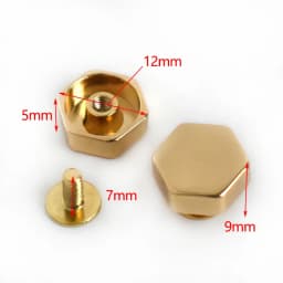 10/20/30Pcs Metal Nail Buckle Handbag Mushroom Rivet Button Purse Screw Stud Buckles Protecting Feet Leather Crafts Accessories