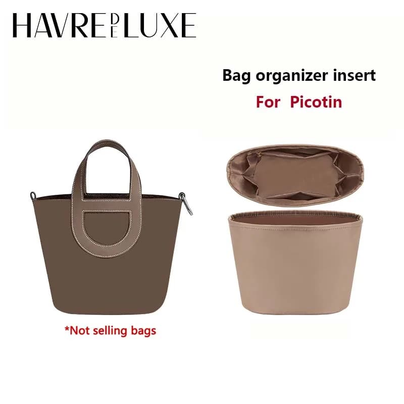 Bag Organizer Insert for Picotin 18 Nylon Storage Bag Support Shape Orderly Storage Increase Space Inner Liner Bags Accessories