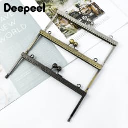1/2/5Pcs Deepeel 19cm Embossed Square Metal Handle Purse Frame Kiss Clasp DIY Bags Sewing Brackets Wallet Handles Accessories