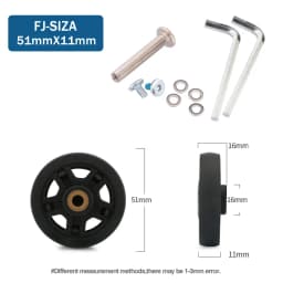 Traveling Luggage Wheels Repair Suitcase Accessories Fashion New Universal Wheels Replacement 360 Spinner Luggage Casters