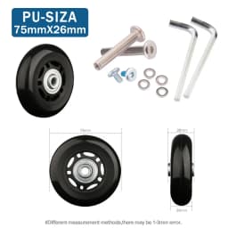 Traveling Luggage Wheels Repair Suitcase Accessories Fashion New Universal Wheels Replacement 360 Spinner Luggage Casters