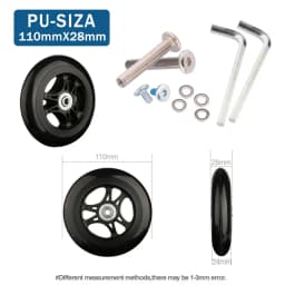 Traveling Luggage Wheels Repair Suitcase Accessories Fashion New Universal Wheels Replacement 360 Spinner Luggage Casters