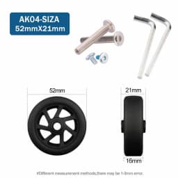 Traveling Luggage Wheels Repair Suitcase Accessories Fashion New Universal Wheels Replacement 360 Spinner Luggage Casters