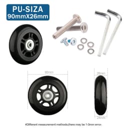 Traveling Luggage Wheels Repair Suitcase Accessories Fashion New Universal Wheels Replacement 360 Spinner Luggage Casters