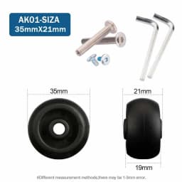 Traveling Luggage Wheels Repair Suitcase Accessories Fashion New Universal Wheels Replacement 360 Spinner Luggage Casters