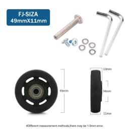 Traveling Luggage Wheels Repair Suitcase Accessories Fashion New Universal Wheels Replacement 360 Spinner Luggage Casters