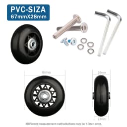 Traveling Luggage Wheels Repair Suitcase Accessories Fashion New Universal Wheels Replacement 360 Spinner Luggage Casters