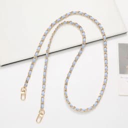 Fashion PU Leather Metal Chain Shoulder Bag Strap For Women Portable Crossbody Bag Strap Lanyard For Handbag Phone Accessories