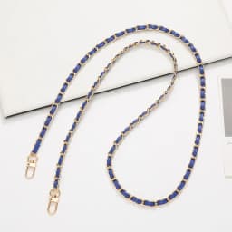 Fashion PU Leather Metal Chain Shoulder Bag Strap For Women Portable Crossbody Bag Strap Lanyard For Handbag Phone Accessories