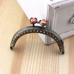 5pcs/lot 8.5cm Semicircle Lotues Beads Metal Purse Frame Kiss Clasp 10colors Frame Kiss Clasp Lock DIY Craft wallet Accessaries