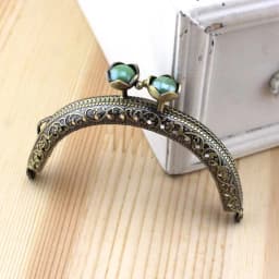 5pcs/lot 8.5cm Semicircle Lotues Beads Metal Purse Frame Kiss Clasp 10colors Frame Kiss Clasp Lock DIY Craft wallet Accessaries