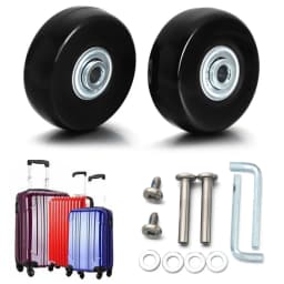 Suitcase Parts Axles Silent Travel Luggage Wheels with Metal Bearings Resistant Wheels Casters Repair Kit Replacement Axles