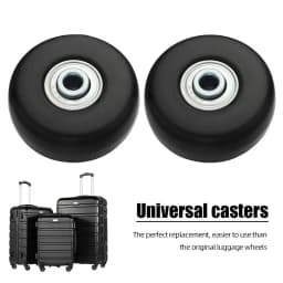 Suitcase Parts Axles Silent Travel Luggage Wheels with Metal Bearings Resistant Wheels Casters Repair Kit Replacement Axles