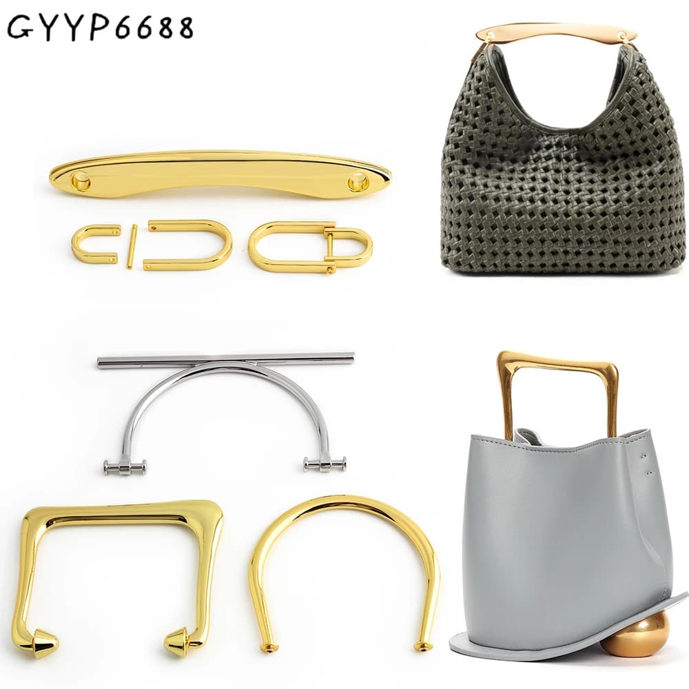 2/4/10PCS Metal Bag Frame For Women Casual Handbag Handles Clutch Bag Shoulder Crossbody Strap Handmade Replacement Accessories