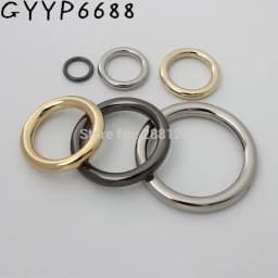 10-30pcs Webbing Strapping Metal Closed Round O Rings For Bags Parts Zinc alloy Backpack Collar Harness Snap Clasp Accessories
