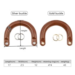 2pcs/lot Bag Handles Replacement for Handbags Women Shoulder Bag Strap Leather Bags Belt Solid Color Clasp Accessories Handle